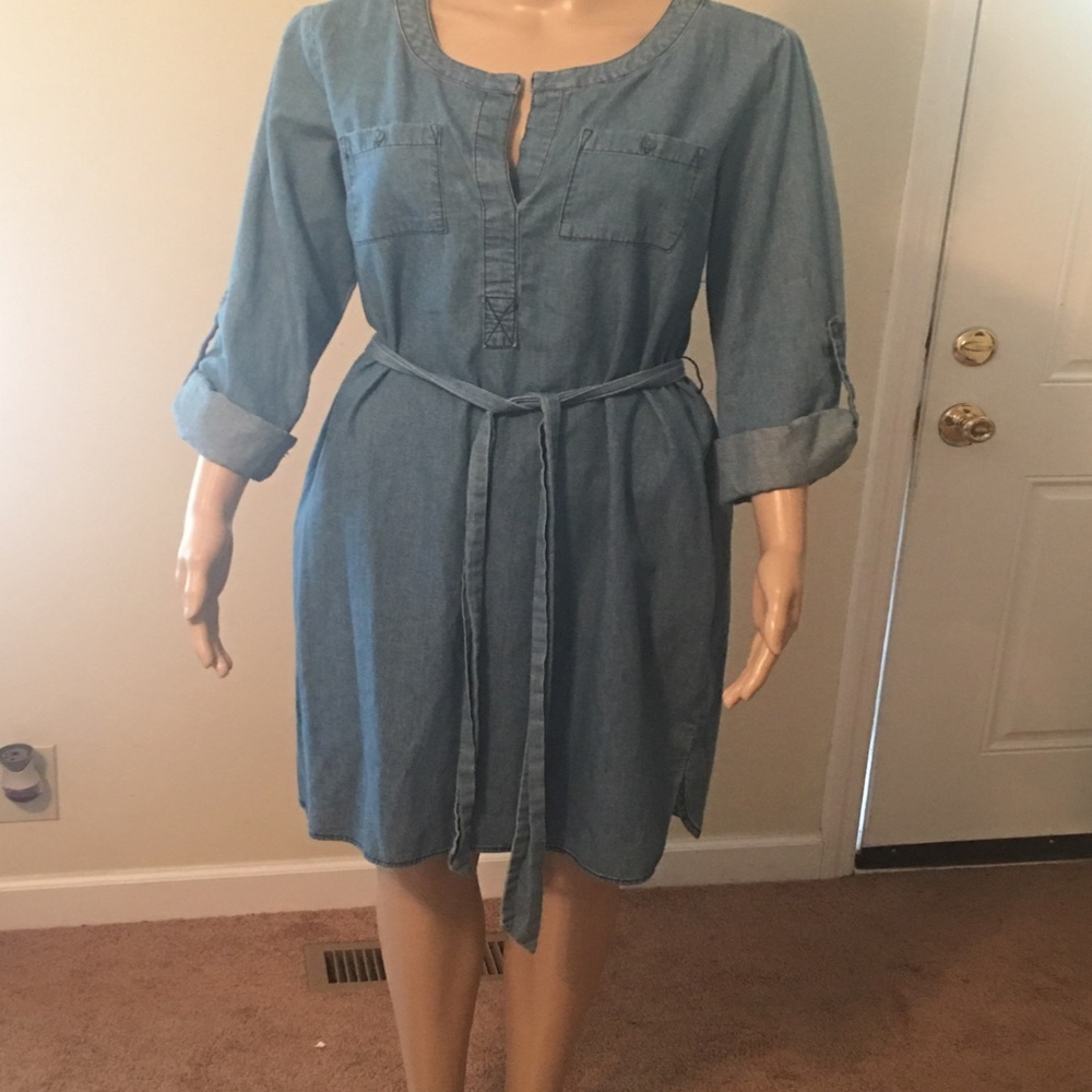 Summer light weight denim dress
